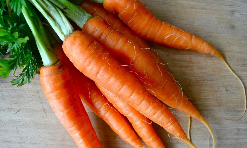carrots for the removal of parasites